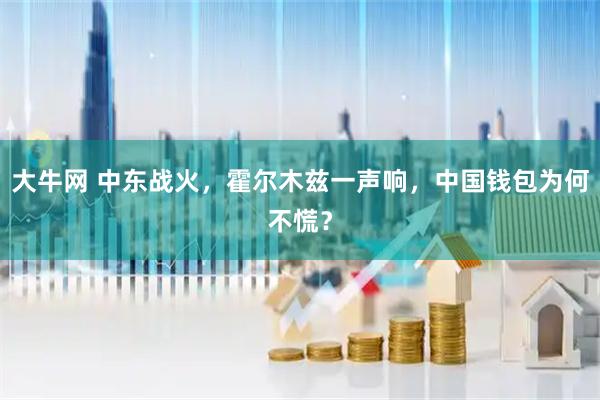 大牛网 中东战火，霍尔木兹一声响，中国钱包为何不慌？