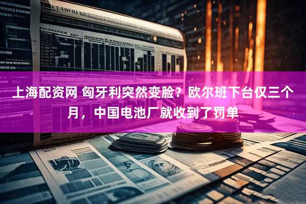 上海配资网 匈牙利突然变脸？欧尔班下台仅三个月，中国电池厂就收到了罚单