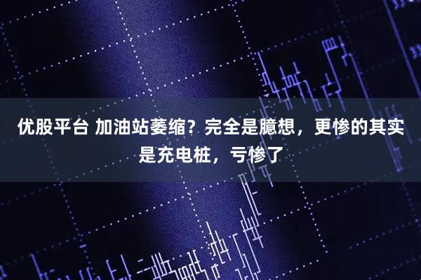 优股平台 加油站萎缩？完全是臆想，更惨的其实是充电桩，亏惨了